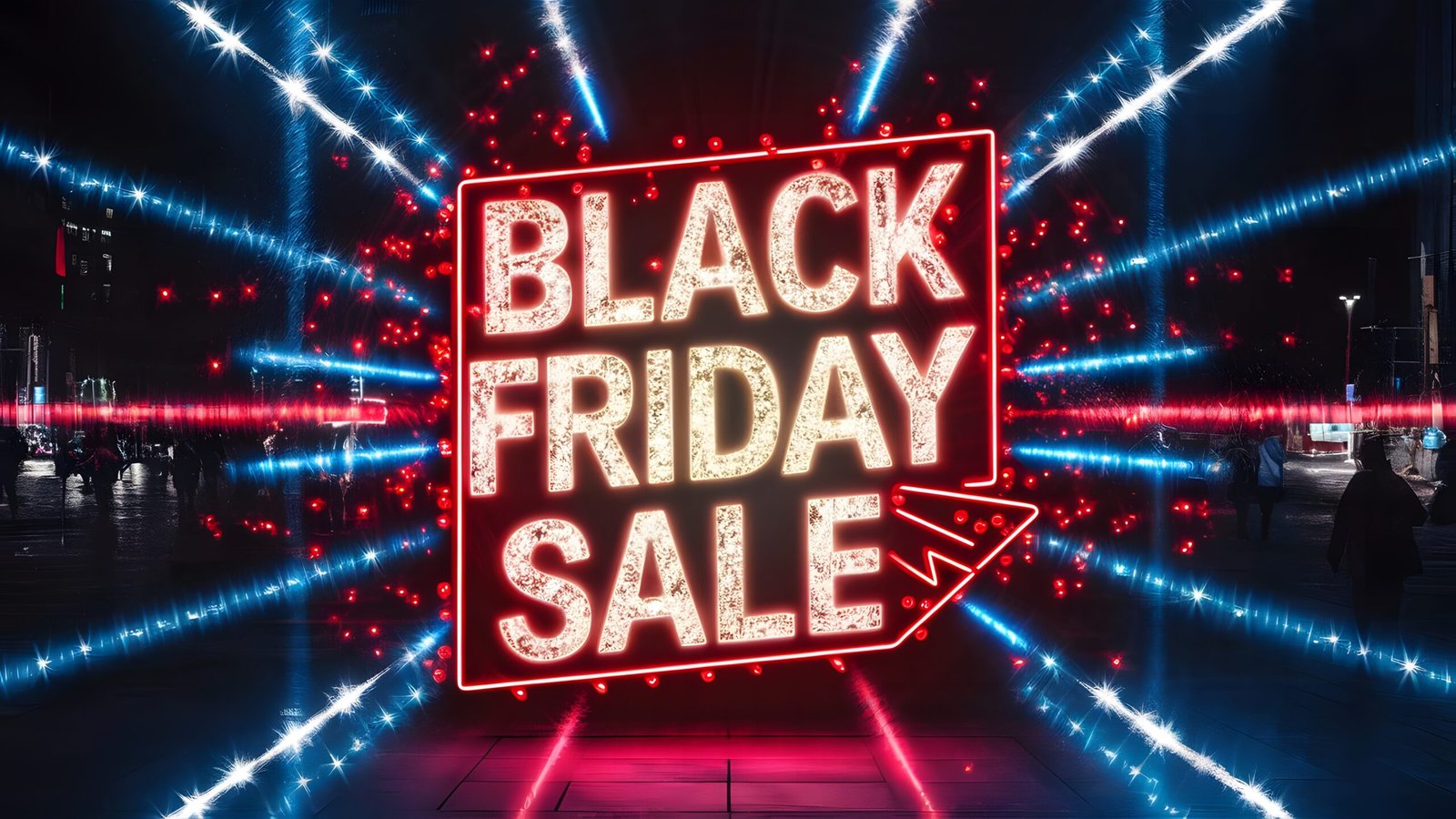 Black Friday event lighting