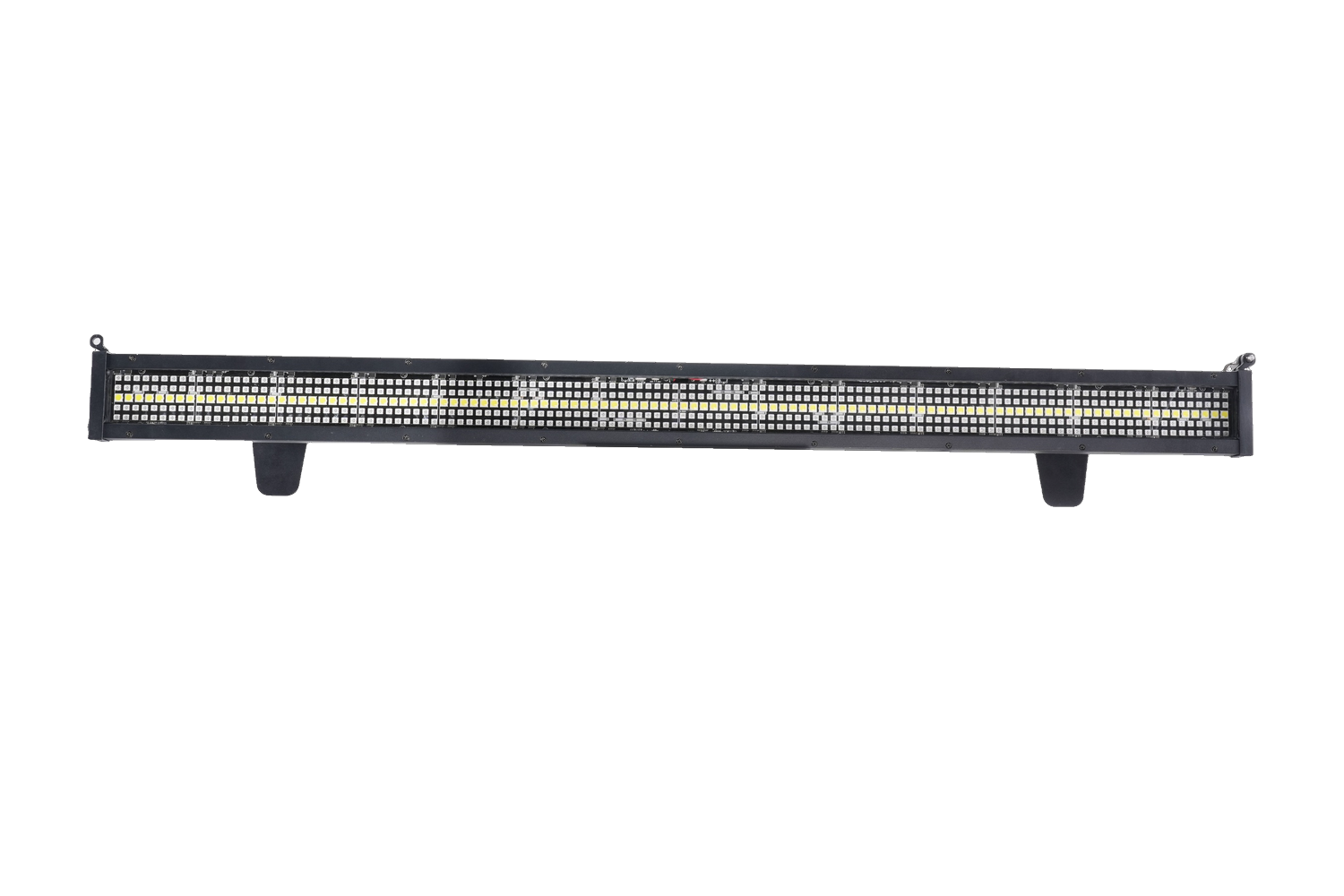 PULSARIS BAR 720B IP front view - IP65 pixel bar with 504x 0.3W RGB and 122x 1W White LEDs, 28 color zones